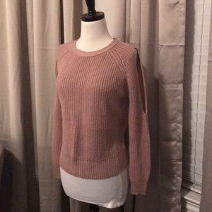 TAN KNIT OPEN BACK SWEATER